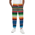 Vintage Mexican Blanket Pattern Print Cotton Sweatpants