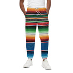 Vintage Mexican Blanket Pattern Print Cotton Pants