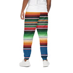 Vintage Mexican Blanket Pattern Print Cotton Pants