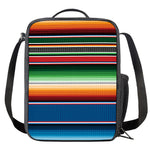 Vintage Mexican Blanket Pattern Print Crossbody Lunch Bag