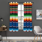 Vintage Mexican Blanket Pattern Print Curtain