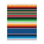 Vintage Mexican Blanket Pattern Print Curtain