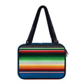 Vintage Mexican Blanket Pattern Print Double Strap Bible Bag