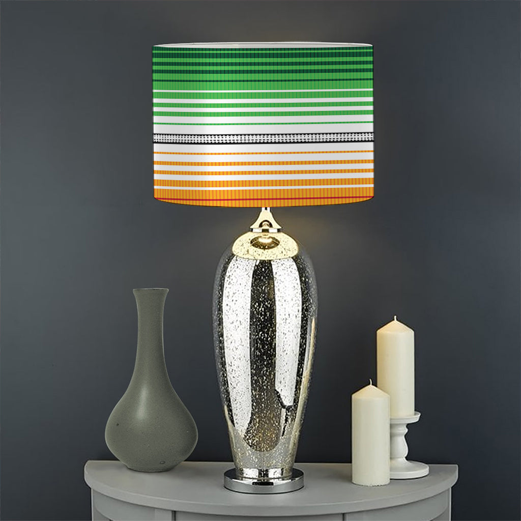 Vintage Mexican Blanket Pattern Print Drum Lamp Shade