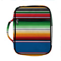 Vintage Mexican Blanket Pattern Print Front Pocket Bible Bag