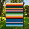 Vintage Mexican Blanket Pattern Print Garden Flag