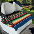 Vintage Mexican Blanket Pattern Print Golf Cart Seat Cover