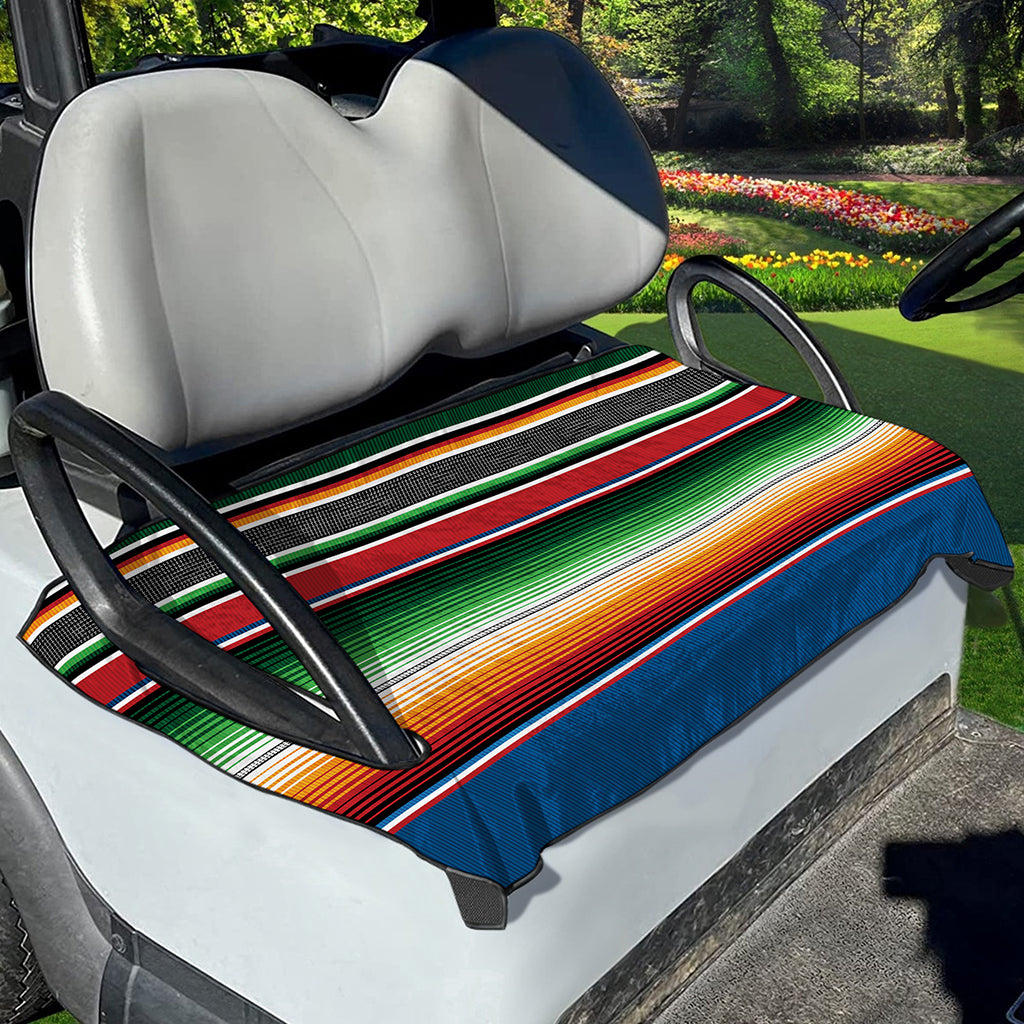 Vintage Mexican Blanket Pattern Print Golf Cart Seat Cover