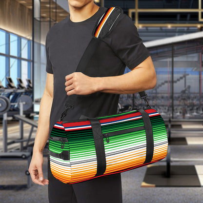 Vintage Mexican Blanket Pattern Print Gym Bag