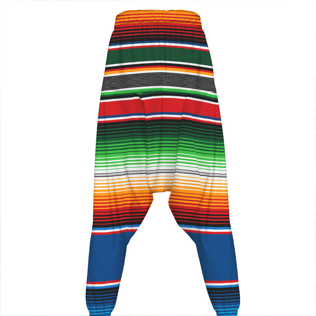 Vintage Mexican Blanket Pattern Print Hammer Pants
