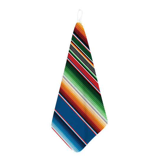 Vintage Mexican Blanket Pattern Print Hand Towel