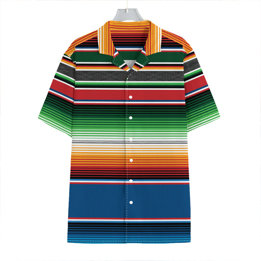 Vintage Mexican Blanket Pattern Print Hawaiian Shirt