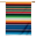 Vintage Mexican Blanket Pattern Print House Flag