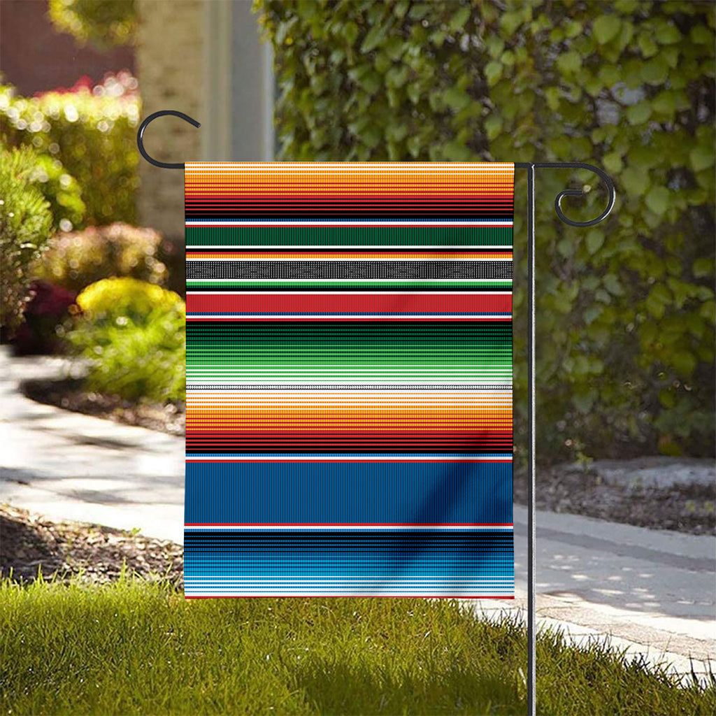 Vintage Mexican Blanket Pattern Print House Flag