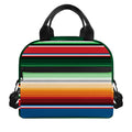 Vintage Mexican Blanket Pattern Print Insulated Lunch Bag