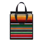 Vintage Mexican Blanket Pattern Print Insulated Lunch Tote