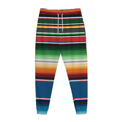 Vintage Mexican Blanket Pattern Print Jogger Pants