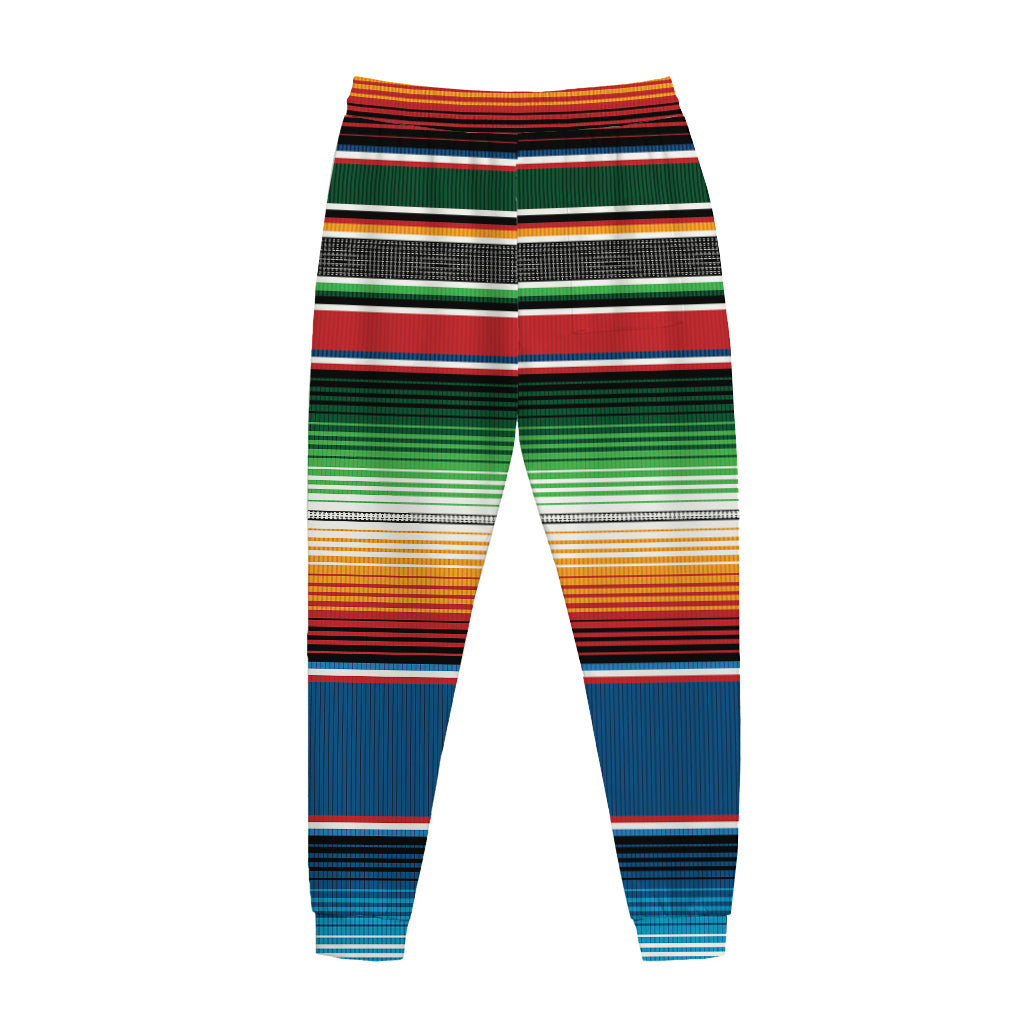 Vintage Mexican Blanket Pattern Print Jogger Pants