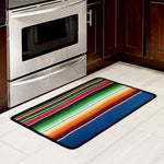 Vintage Mexican Blanket Pattern Print Kitchen Mat