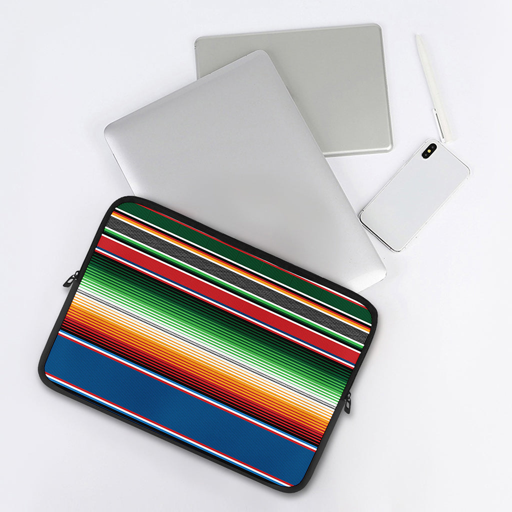 Vintage Mexican Blanket Pattern Print Laptop Sleeve
