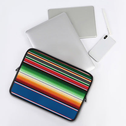 Vintage Mexican Blanket Pattern Print Laptop Sleeve