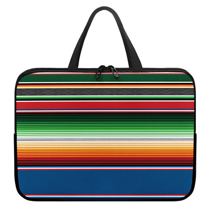 Vintage Mexican Blanket Pattern Print Laptop Sleeve With Handle