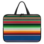 Vintage Mexican Blanket Pattern Print Laptop Sleeve With Handle
