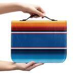 Vintage Mexican Blanket Pattern Print Leather Bible Cover