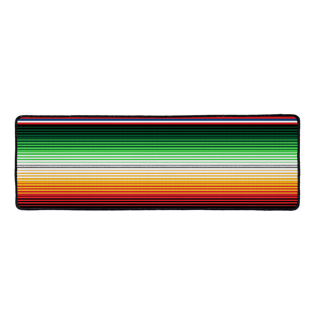 Vintage Mexican Blanket Pattern Print Long Kitchen Mat