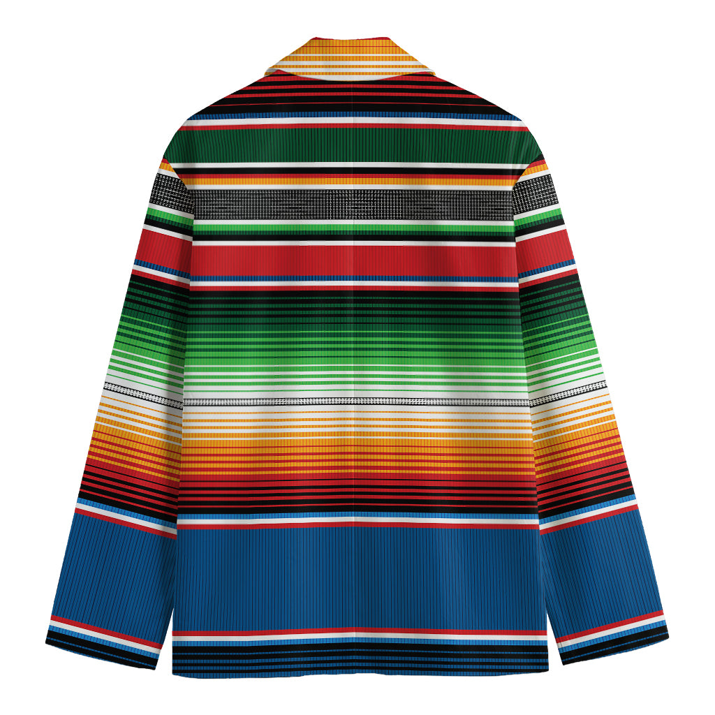 Vintage Mexican Blanket Pattern Print Men's Blazer
