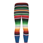Vintage Mexican Blanket Pattern Print Men's leggings