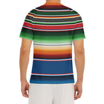 Vintage Mexican Blanket Pattern Print Men's Short Sleeve Rash Guard
