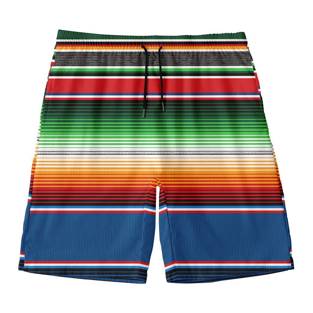 Vintage Mexican Blanket Pattern Print Men's Swim Trunks