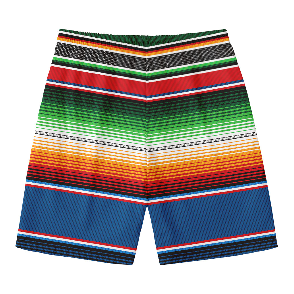 Vintage Mexican Blanket Pattern Print Men's Swim Trunks