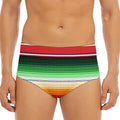 Vintage Mexican Blanket Pattern Print Men's Triangle Swim Briefs