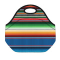 Vintage Mexican Blanket Pattern Print Neoprene Lunch Bag