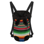 Vintage Mexican Blanket Pattern Print Pet Carrier Backpack