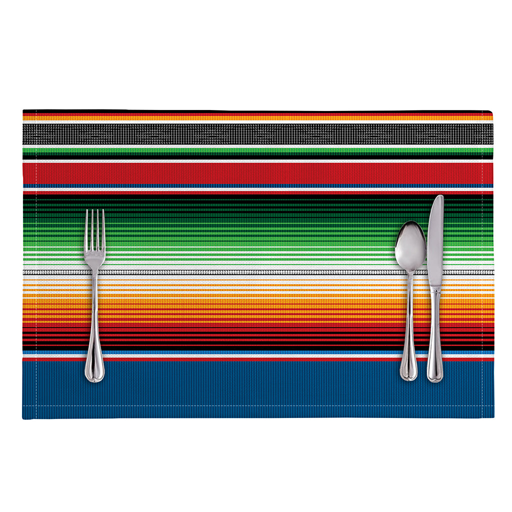 Vintage Mexican Blanket Pattern Print Placemat