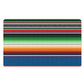 Vintage Mexican Blanket Pattern Print Polyester Doormat