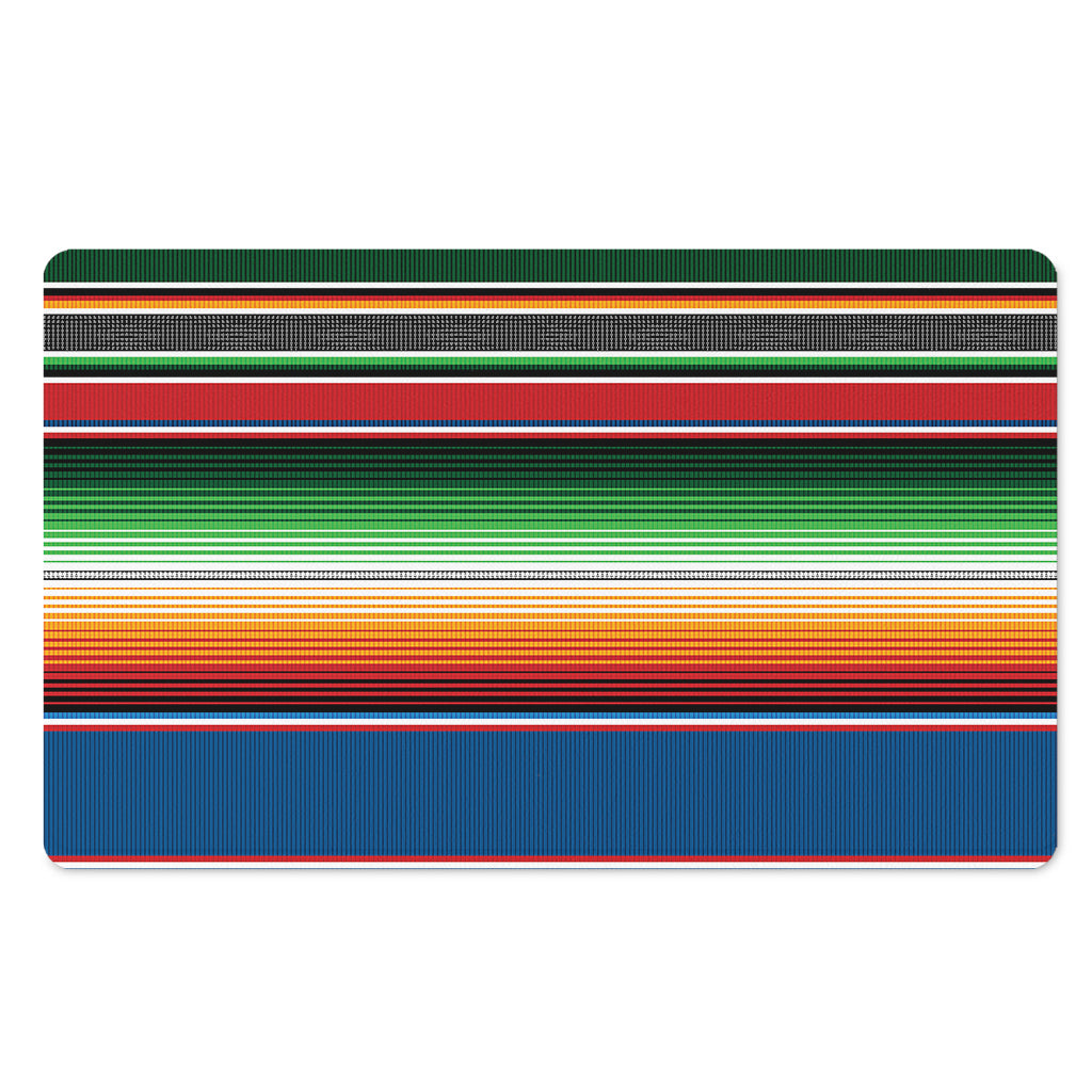 Vintage Mexican Blanket Pattern Print Polyester Doormat