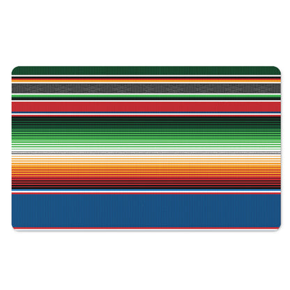 Vintage Mexican Blanket Pattern Print Polyester Doormat