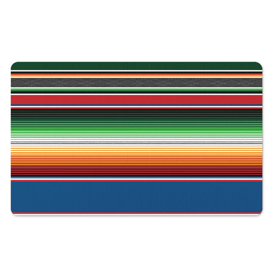 Vintage Mexican Blanket Pattern Print Polyester Doormat