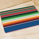 Vintage Mexican Blanket Pattern Print Polyester Doormat