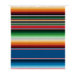 Vintage Mexican Blanket Pattern Print Polyester Shower Curtain
