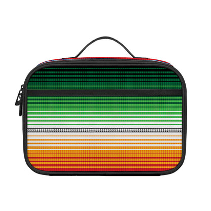 Vintage Mexican Blanket Pattern Print Portable Lunch Bag