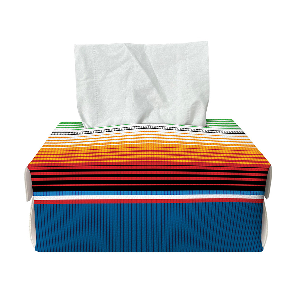 Vintage Mexican Blanket Pattern Print Rectangle Tissue Box Cover