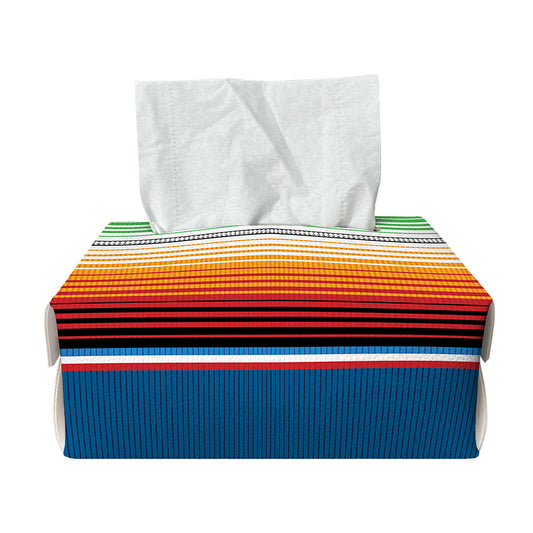 Vintage Mexican Blanket Pattern Print Rectangle Tissue Box Cover