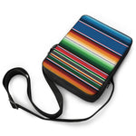 Vintage Mexican Blanket Pattern Print Rectangular Crossbody Bag