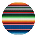 Vintage Mexican Blanket Pattern Print Round Blanket