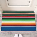 Vintage Mexican Blanket Pattern Print Rubber Doormat